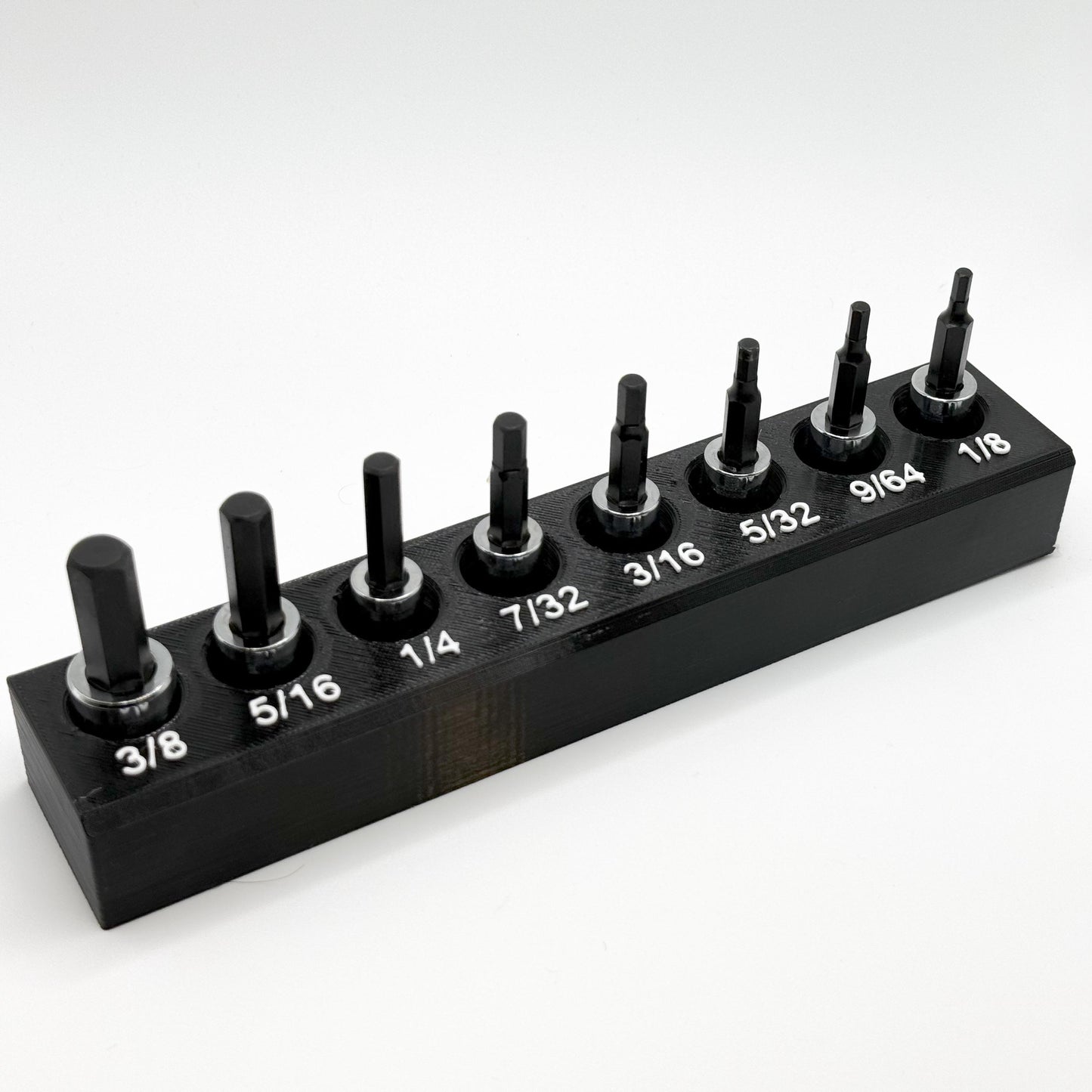 SAE Allen Hex Icon Socket Bit Set Holder - Magnetic Base for Toolbox Harbor Freight