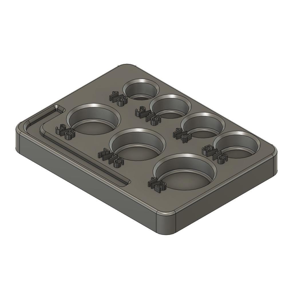 7 Piece Drill Stop Holder for Toolbox Magnet