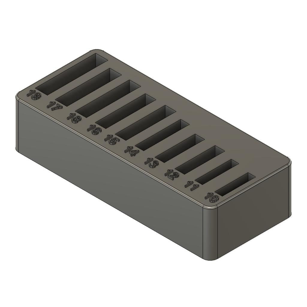 Crowsfoot Wrench Holder Organizer for Icon Metric 3/8 Set Toolbox