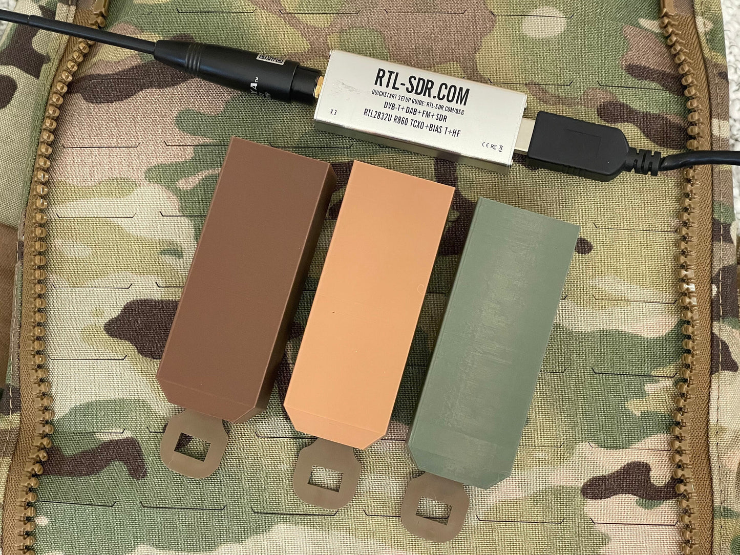 RTL-SDR MOLLE Pouch Case Mount Software Defined Radio Tactical
