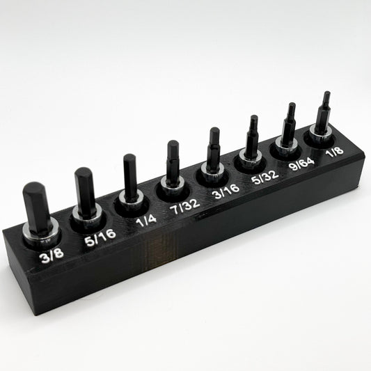 SAE Allen Hex Icon Socket Bit Set Holder - Magnetic Base for Toolbox Harbor Freight