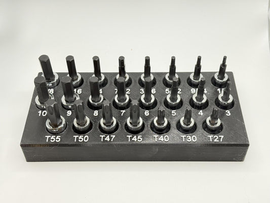 TORX and Allen Icon Socket Bit Set Holder - Metric and Standard/SAE Harbor Freight