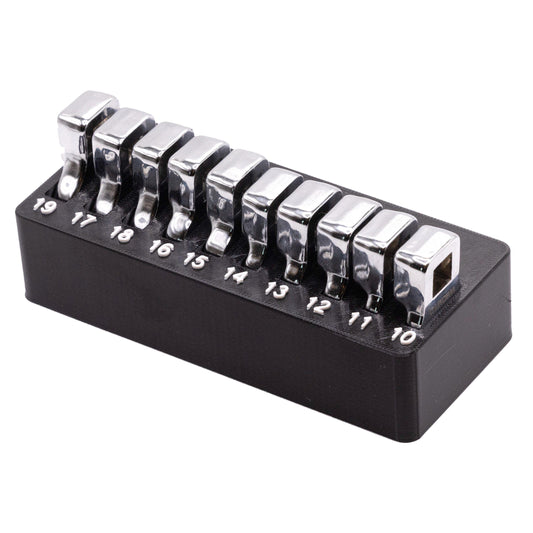 Crowsfoot Wrench Holder Organizer for Icon Metric 3/8 Set Toolbox