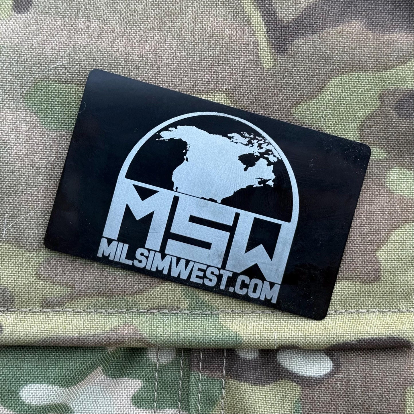 MilSim West Custom Laser Engraved Medical Card