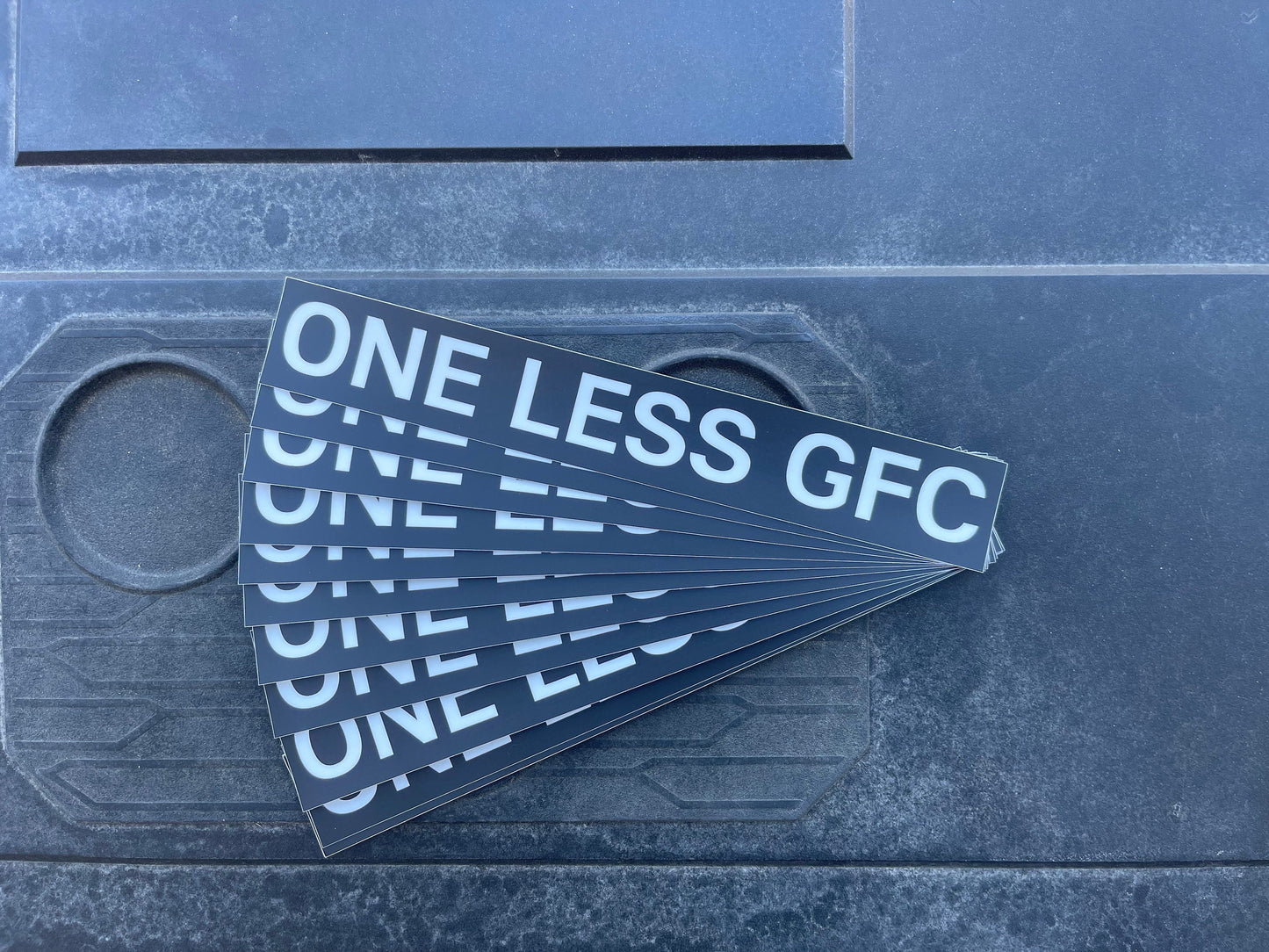 One Less GFC Sticker - Go Fast Camper - Free Shipping!